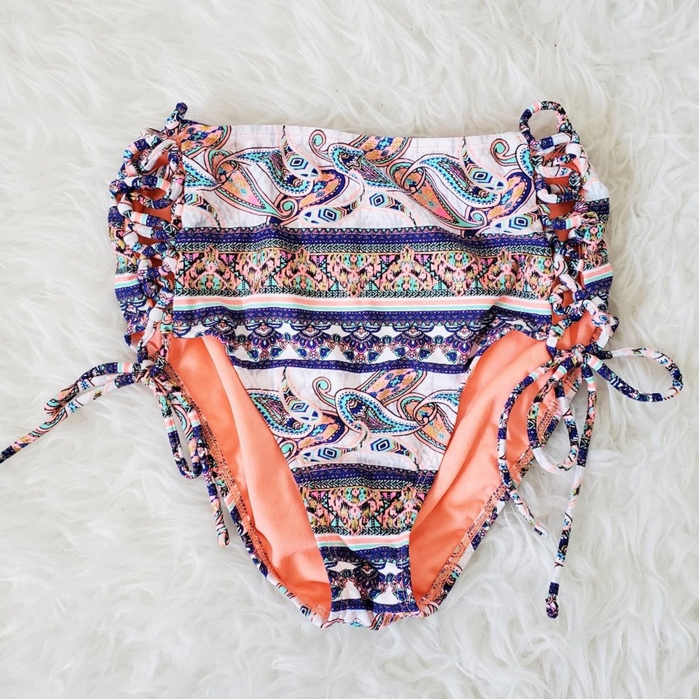 Rue 21 Boho Printed Bikini Swim Bottom Size Medium